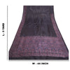 Sanskriti Vintage Purple Heavy Sarees Pure Satin Silk Hand-Woven Sari Sustainable Fabric