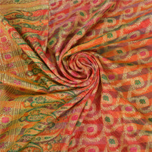Load image into Gallery viewer, Sanskriti Vintage Heavy Wedding Sarees Blend Silk Woven Sari 5 Yard Fabric
