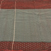 Sanskriti Vintage Grey Heavy Indian Sarees Art Silk Sari Banarasi Woven 5 Yard Sustainable Fabric