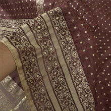 Load image into Gallery viewer, Sanskriti Vintage Heavy Indian Sarees Pure Satin Silk Woven Brocade Sari Fabric
