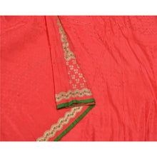 Load image into Gallery viewer, Sanskriti Vintage Heavy Red Sarees Pure Satin Silk Woven Brocade Sari 5YD Fabric
