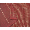 Sanskriti Vintage Heavy Red Sarees Pure Satin Silk Woven Brocade Sari 5yd Sustainable Fabric
