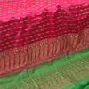 Sanskriti Vintage Pink Heavy Sarees Pure Satin Silk Woven Brocade Sari Sustainable Fabric