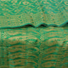 Sanskriti Vintage Green Heavy Party Sarees Blend Silk Woven Brocade Sari Sustainable Fabric