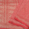 Sanskriti Vintage Red Heavy Sarees Pure Satin Silk Woven Brocade Sari Sustainable Fabric