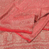 Sanskriti Vintage Red Heavy Sarees Pure Satin Silk Woven Brocade Sari Sustainable Fabric