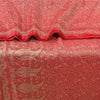 Sanskriti Vintage Red Heavy Sarees Pure Satin Silk Woven Brocade Sari Sustainable Fabric