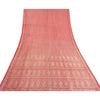 Sanskriti Vintage Red Heavy Sarees Pure Satin Silk Woven Brocade Sari Sustainable Fabric