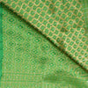 Sanskriti Vintage Green Heavy Indian Sarees Blend Silk Woven Sari 5 YD Sustainable Fabric