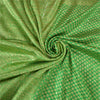 Sanskriti Vintage Green Heavy Indian Sarees Blend Silk Woven Sari 5 YD Sustainable Fabric