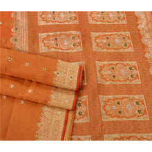 Load image into Gallery viewer, Sanskriti Vintage Heavy Saree Blend Silk Woven Banarasi Brocade 5 Yd Fabric Sari
