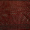 Sanskriti Vintage Dark Red Sarees Pure Satin Woven Brocade/Banarasi Sari Sustainable Fabric