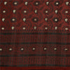 Sanskriti Vintage Dark Red Sarees Pure Satin Woven Brocade/Banarasi Sari Sustainable Fabric