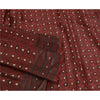 Sanskriti Vintage Dark Red Sarees Pure Satin Woven Brocade/Banarasi Sari Sustainable Fabric