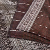 Sanskriti Vintage Brown Sarees Pure Satin Woven Brocade/Banarasi Sari Sustainable Fabric