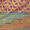 Sanskriti Vintage Pink Sarees Pure Silk Woven Brocade/Banarasi Zari Sari Sustainable Fabric