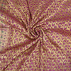Sanskriti Vintage Pink Sarees Pure Silk Woven Brocade/Banarasi Zari Sari Sustainable Fabric