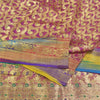 Sanskriti Vintage Pink Sarees Pure Silk Woven Brocade/Banarasi Zari Sari Sustainable Fabric