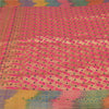 Sanskriti Vintage Pink Sarees Pure Silk Woven Brocade/Banarasi Zari Sari Sustainable Fabric