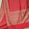 Sanskriti Vintage Hot Pink Sarees Pure Satin Silk Brocade/Banarasi Sari Sustainable Fabric