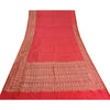 Sanskriti Vintage Hot Pink Sarees Pure Satin Silk Brocade/Banarasi Sari Sustainable Fabric