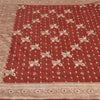 Sanskriti Vintage Dark Red Sarees Pure Satin Hand Beaded Banarasi Woven Brocade Sari  Sustainable Fabric