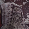 Sanskriti Vintage Dark Brown Sarees Pure Satin Silk Woven Banarasi Sari Sustainable Fabric