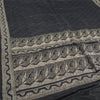 Sanskriti Vintage Black Sarees Pure Satin Zari Woven Brocade/Banarasi Sari Sustainable Fabric