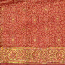 Load image into Gallery viewer, Sanskriti Vintage Red Sarees Pure Satin Silk Woven Brocade/Banarasi Sari Fabric
