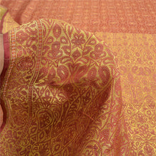 Load image into Gallery viewer, Sanskriti Vintage Red Sarees Pure Satin Silk Woven Brocade/Banarasi Sari Fabric
