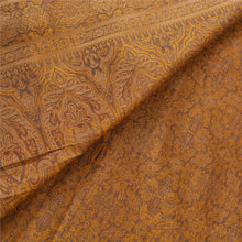Load image into Gallery viewer, Sanskriti Vintage Brown Heavy Saree Satin Silk Woven Fabric Craft Ethnic Sari
