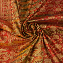 Load image into Gallery viewer, Sanskriti Vintage Heavy Saree Art Silk Banarasi Brocade Woven Fabric Ethnic Sari
