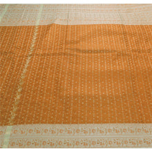 Load image into Gallery viewer, Sanskriti Vintage Saffron Heavy Saree Pure Satin Silk Woven Fabric Ethnic Sari
