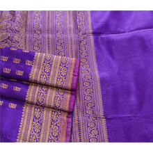 Load image into Gallery viewer, Sanskriti Vintage Blue Heavy Saree Art Silk Woven Banarasi Brocade Fabric Sari
