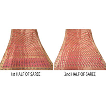 Load image into Gallery viewer, Sanskriti Vintage Heavy Saree Pure Organza Silk Banarasi Brocade 5Yd Fabric Sari
