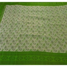 Load image into Gallery viewer, Sanskriti VintageV Cream Heavy Saree Pure Silk Woven 5 Yd Fabric Craft Sari
