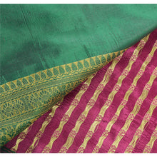 Load image into Gallery viewer, Sanskriti Vintage Green Heavy Saree Art Silk Banarasi Brocade Fabric Zari Sari
