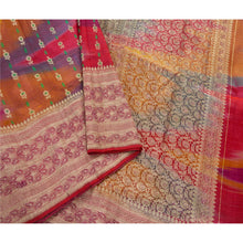 Load image into Gallery viewer, Sanskriti Vintage Heavy Saree Art Silk Banarasi Brocade Fabric Zari 5 Yard Sari
