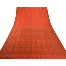 Load image into Gallery viewer, Sanskriti Vintage Heavy Saree Pure Silk Woven Fabric Craft Sari Blouse Piece
