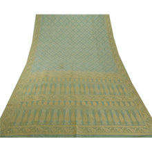 Load image into Gallery viewer, Sanskriti Vintage Green Saree 100% Pure Silk Woven Craft Fabric Premium Sari
