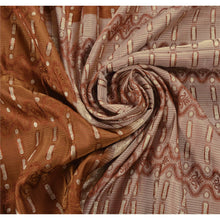Load image into Gallery viewer, Sanskriti Vintage Brown Heavy Saree Pure Silk Banarasi Brocade Zari Fabric Sari
