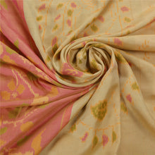 Load image into Gallery viewer, Sanskriti Vintage Cream Heavy Saree 100% Pure Silk Woven Sari Craft 5 Yd Fabric
