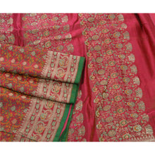 Load image into Gallery viewer, Sanskriti Vintage Pink Heavy Saree 100% Pure Silk Banarasi Brocade Fabric Sari

