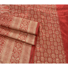 Load image into Gallery viewer, Sanskriti Vintage Red Heavy Saree Art Silk Banarasi Brocade Fabric Zari Sari
