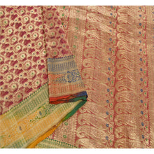Load image into Gallery viewer, Sanskriti Vintage Heavy Saree Pure Organza Silk Banarasi Brocade Fabric Sari

