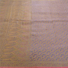 Load image into Gallery viewer, Sanskriti Vintage Purple Heavy Saree Pure Satin Silk Woven Sari Craft Fabric
