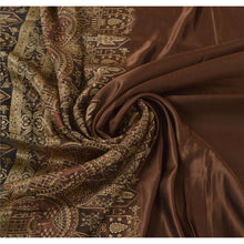Load image into Gallery viewer, Sanskriti Vintage Brown Heavy Saree 100% Pure Satin Silk Woven Fabric Sari
