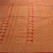 Load image into Gallery viewer, Sanskriti Vintage Red Heavy Saree Art Silk Banarasi Brocade Fabric Zari Sari
