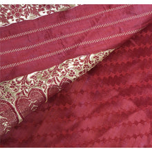 Load image into Gallery viewer, Sanskriti Vintage Purple Heavy Saree 100% Pure Satin Silk Banarasi Brocade Fabric Sari

