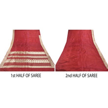 Load image into Gallery viewer, Sanskriti Vintage Purple Heavy Saree 100% Pure Satin Silk Banarasi Brocade Fabric Sari
